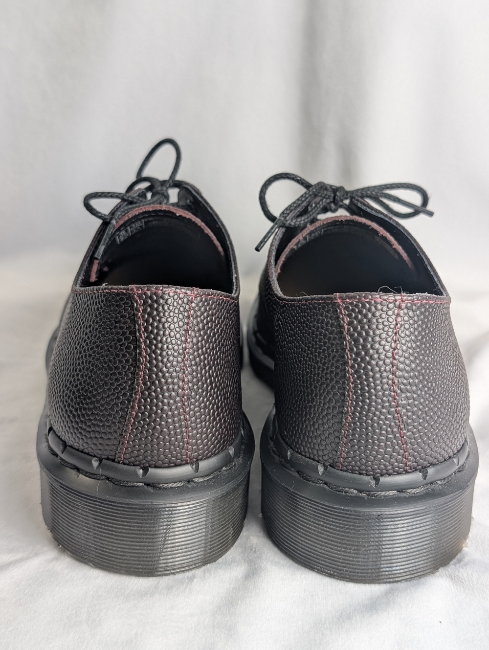Dr. Martens 1461 Oxblood Atlas Pebble Grain Leather Oxford Shoes 11L/10M NWOB - Picture 11 of 13